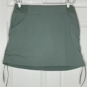 Columbia Green Skirt with Drawstring Hem